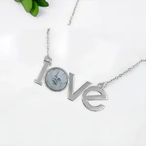 Silence Ii Lovers Pendant Necklace LOVE Letter