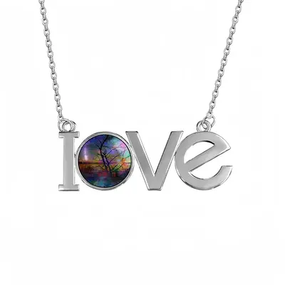 Hypnotic Universe Lovers Pendant Necklace LOVE Letter