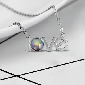 Horizon_Trio Lovers Pendant Necklace LOVE Letter