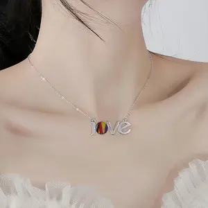 Prelude #13 Lovers Pendant Necklace LOVE Letter