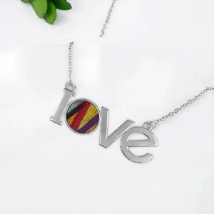 Prelude #13 Lovers Pendant Necklace LOVE Letter