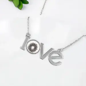 On Paper-Portal #3 Lovers Pendant Necklace LOVE Letter