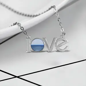 Untitled 32V Lovers Pendant Necklace LOVE Letter