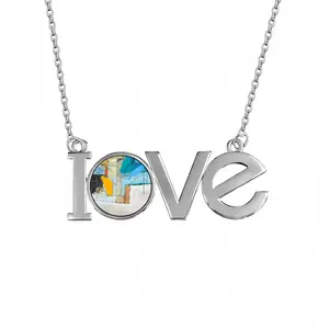 Utah Lovers Pendant Necklace LOVE Letter