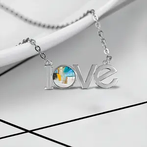 Utah Lovers Pendant Necklace LOVE Letter