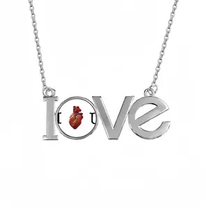 I Love You Lovers Pendant Necklace LOVE Letter