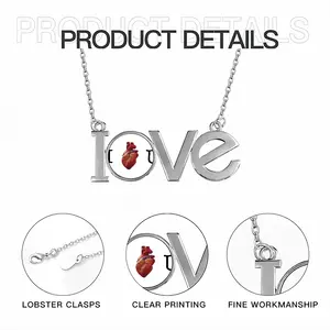 I Love You Lovers Pendant Necklace LOVE Letter