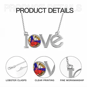 Meghan Lovers Pendant Necklace LOVE Letter