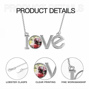 The Dark Menace Lovers Pendant Necklace LOVE Letter