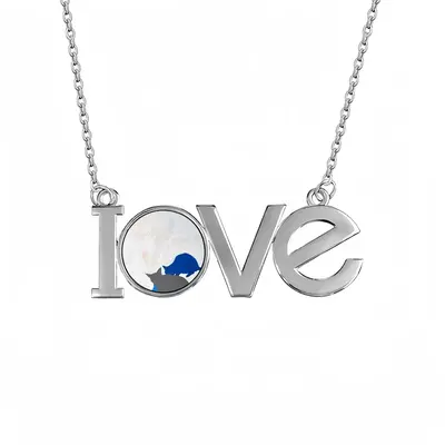 Meal Lovers Pendant Necklace LOVE Letter