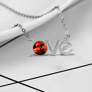 Pugilism Lovers Pendant Necklace LOVE Letter