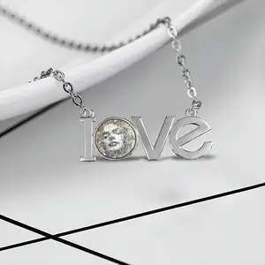 Marylin A Jamais Lovers Pendant Necklace LOVE Letter