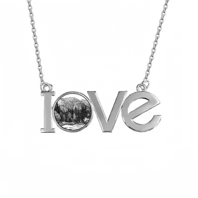 Road To The Forest Lovers Pendant Necklace LOVE Letter