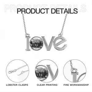 Road To The Forest Lovers Pendant Necklace LOVE Letter