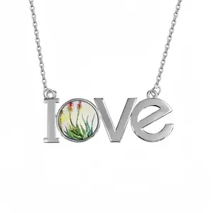 Aloe Lovers Pendant Necklace LOVE Letter