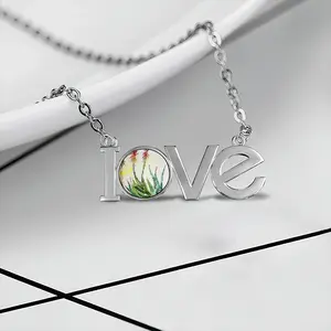 Aloe Lovers Pendant Necklace LOVE Letter