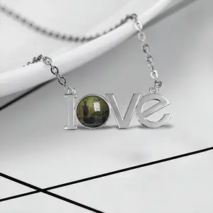 A Final Goodbye Lovers Pendant Necklace LOVE Letter