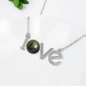 A Final Goodbye Lovers Pendant Necklace LOVE Letter