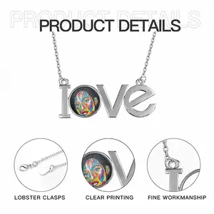 Riri Lovers Pendant Necklace LOVE Letter