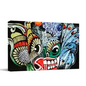 Two-Faced Demon Canvas Decorative Painting (Multi-Size, Transverse)