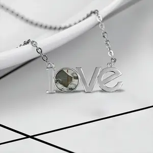 Old Mill Lovers Pendant Necklace LOVE Letter