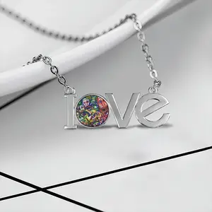 Populations Populate Lovers Pendant Necklace LOVE Letter