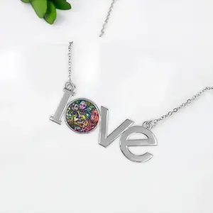 Populations Populate Lovers Pendant Necklace LOVE Letter