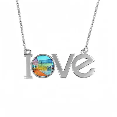 Ensjo Lovers Pendant Necklace LOVE Letter