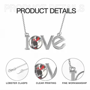 Wwf California Condor Lovers Pendant Necklace LOVE Letter