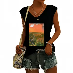 Women Forbidden Short-Sleeved V-neck T-Shirt