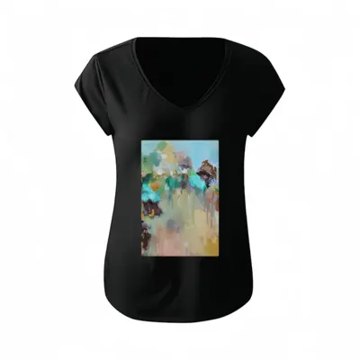 Women Dunes Short-Sleeved V-neck T-Shirt