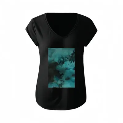 Women Sky Short-Sleeved V-neck T-Shirt