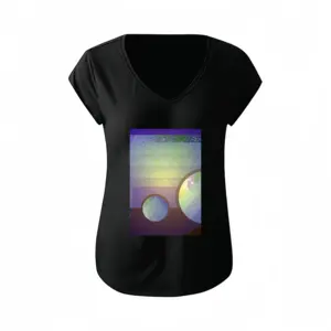 Women Horizon_Trio Short-Sleeved V-neck T-Shirt