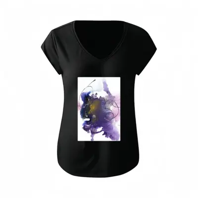 Women Scribbs H Short-Sleeved V-neck T-Shirt