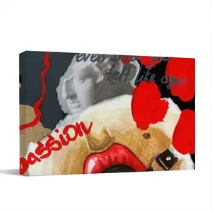 Passionate Love - Erotic Street Art Collage Bdsm People Body Canvas Decorative Painting (Multi-Size, Transverse)