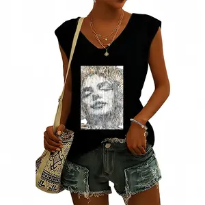 Women Marylin A Jamais Short-Sleeved V-neck T-Shirt