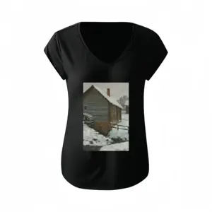 Women Old Mill Short-Sleeved V-neck T-Shirt