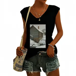 Women Old Mill Short-Sleeved V-neck T-Shirt