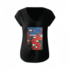 Women War Short-Sleeved V-neck T-Shirt