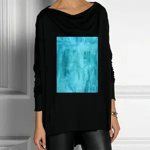 Women The Sea Drop Collar Long Sleeve T-Shirt