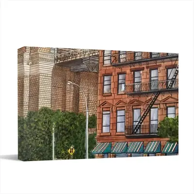 Brooklyn Bridge Apartments New York City Canvas Decorative Painting (Multi-Size, Transverse)