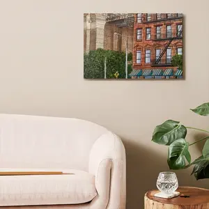 Brooklyn Bridge Apartments New York City Canvas Decorative Painting (Multi-Size, Transverse)