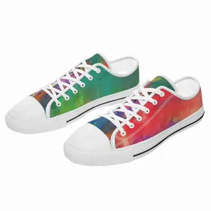 Men Waves Of Love Retro Canvas Shoes