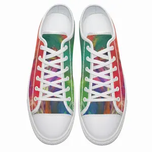 Men Waves Of Love Retro Canvas Shoes