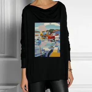 Women Sète La Pointe Courte Drop Collar Long Sleeve T-Shirt