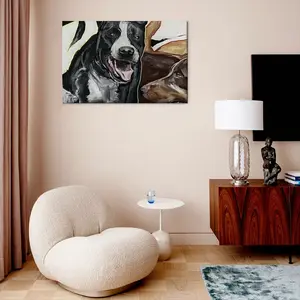 Barking Canvas Decorative Painting (Multi-Size, Transverse)