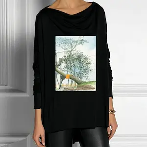 Women The Sacred Branch Drop Collar Long Sleeve T-Shirt