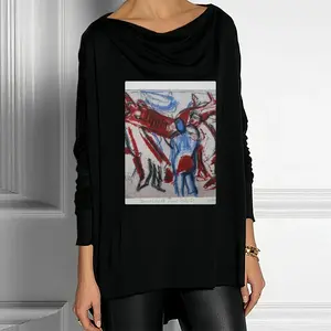 Women Smithfield Meat Market Drop Collar Long Sleeve T-Shirt