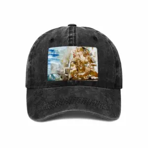 She Is Elsewhere Baseball Cap (Denim Fabric)