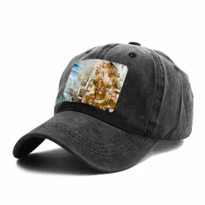 She Is Elsewhere Baseball Cap (Denim Fabric)